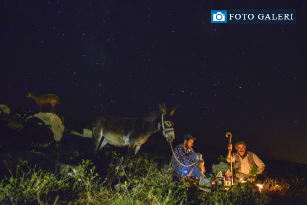 Çoban ateşi sahur için yandı