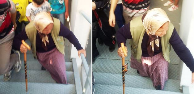 Van Persie aşığı teyzeyi tutamadılar