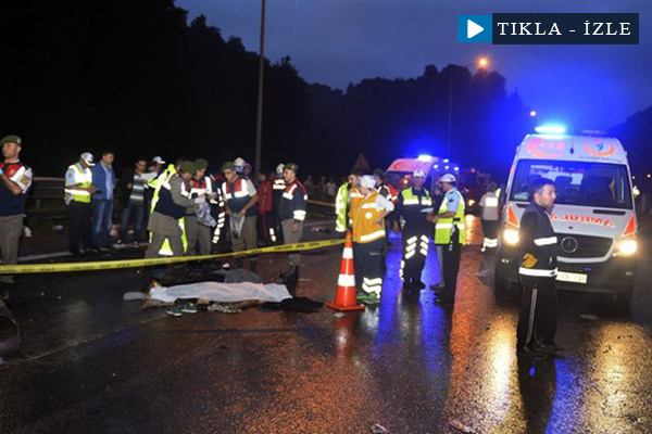 TEM'de feci kaza: 6 ölü