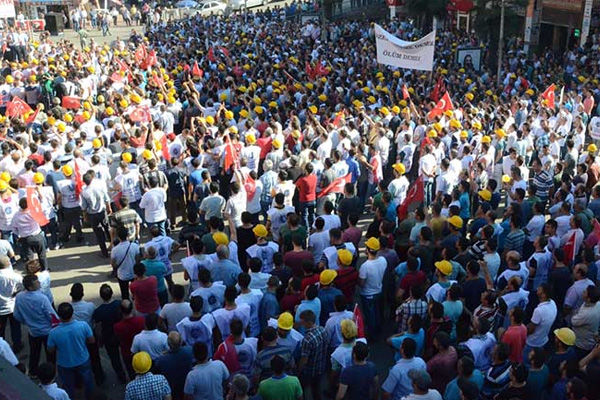 Zonguldak'ta madencilerden 'özelleştirme' protestosu