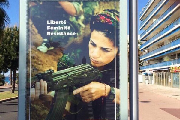 Nice sokaklarında PKK propagandası