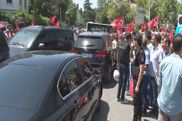 Erdoğan’a coşkulu karşılama