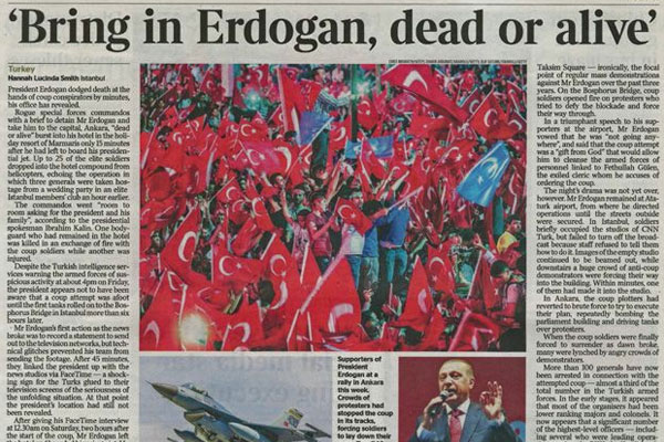 Times: Erdoğan dakikalarla ölümden kurtuldu