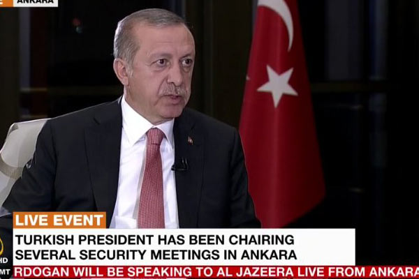 Erdoğan, El Cezire'ye demeç verdi