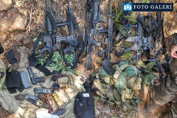 Otel baskınındaki silahlar bulundu