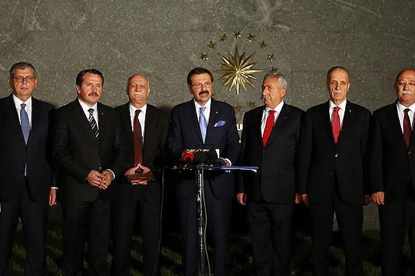 Erdoğan KİK üyeleriyle bir araya geldi