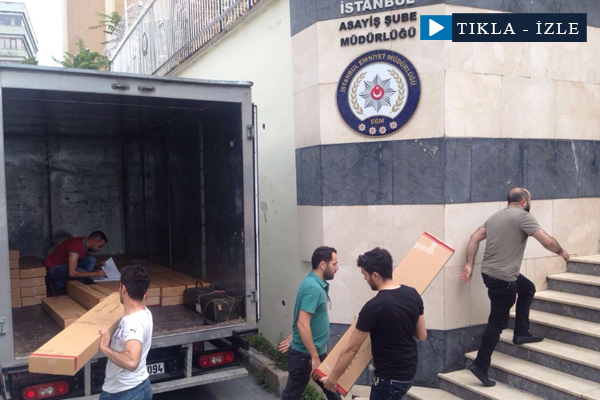 Darbecilerin kamyon dolusu mühimmatı görüntülendi