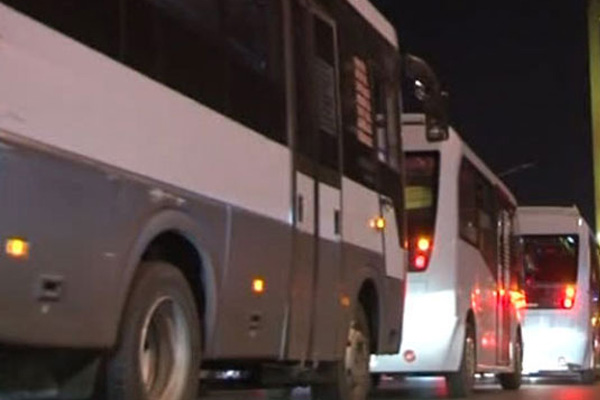 Minibüsçülerden darbe girişimine protesto