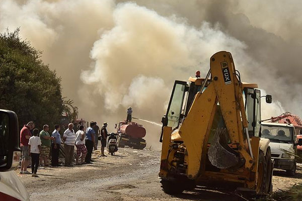 Bodrum'daki yangın kontrol altında