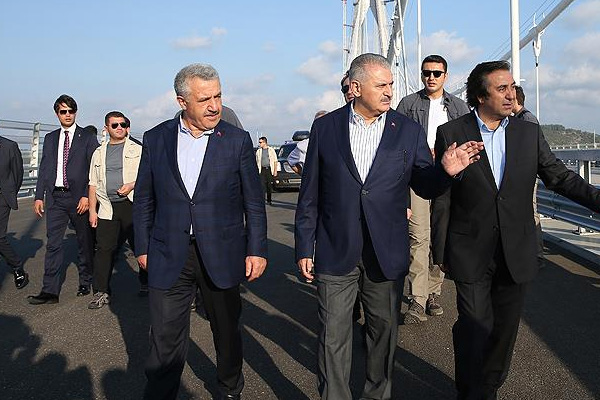 Başbakan Yıldırım Yavuz Sultan Selim Köprüsü'nü inceledi