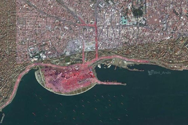 Yenikapı Mitingi uydudan böyle görüntülendi