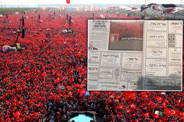 İsrail 'Yenikapı'dan rahatsız