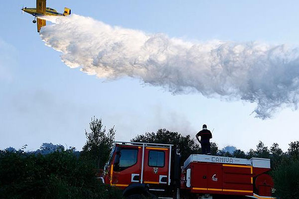 Fransa'da orman yangını