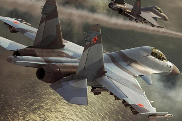 Rus uçakları bombardımana başladı