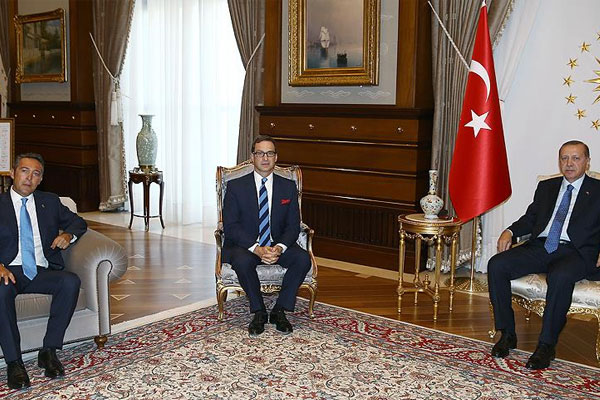 Erdoğan, Ömer Koç ve Ali Koç'u kabul etti