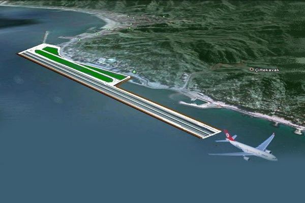 Rize Havalimanı denize yapılacak