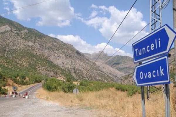 Tunceli-Ovacık karayolu ulaşıma kapatıldı