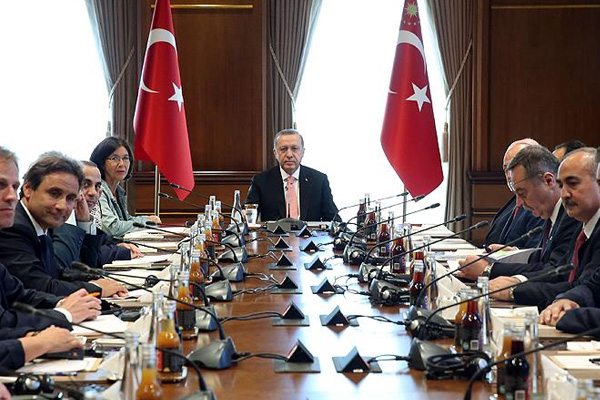 Cumhurbaşkanı Erdoğan AGİTPA Başkanı Muttonen'i kabul etti