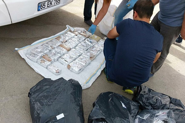 Van’da 53 kilo eroin ele geçirildi