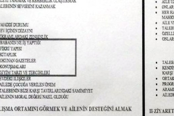 FETÖ'nün velileri de fişlediği ortaya çıktı