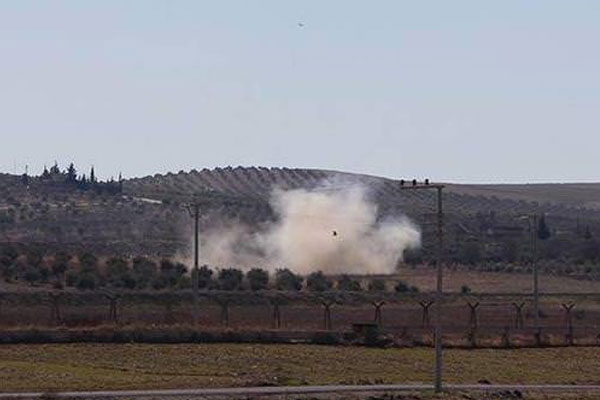 Karkamış'a havan mermisi düştü