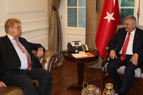 Yıldırım, AP Dış İlişkiler Komitesi Başkanını kabul etti