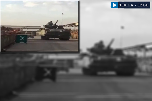 Tanklar Cerablus'a mehter marşı ile uğurlandı