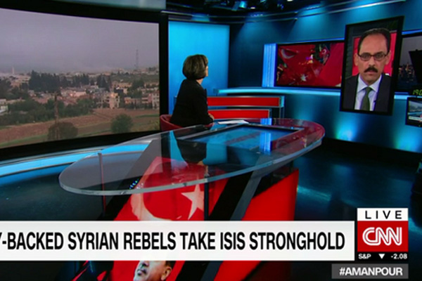 Kalın CNN’e konuştu: PYD’yi Cerablus’ta görmek istemiyoruz