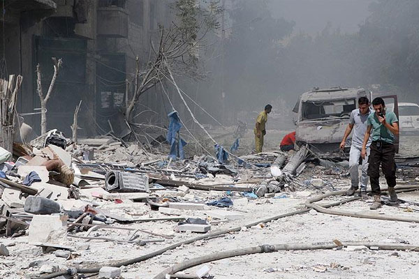 Esed rejimi taziye çadırını vurdu: 20 ölü