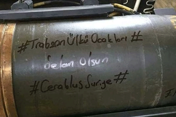 Suriye'ye 'Ülkü Ocaklı' top mermisi
