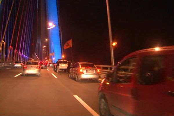 Yavuz Sultan Selim köprüsünde kavga