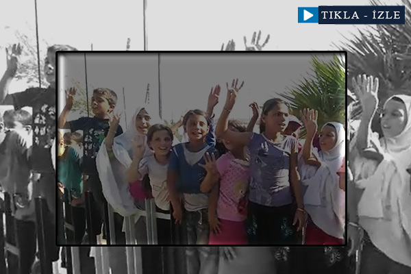 Cerabluslu çocukların Cumhurbaşkanı Erdoğan'a selamı var