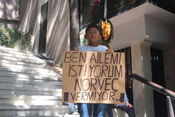 Suriyeli sığınmacı, Norveç’te kalan ailesini geri istiyor