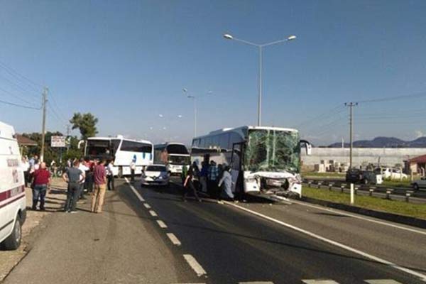 Ordu’da zincirleme kaza: 15 yaralı