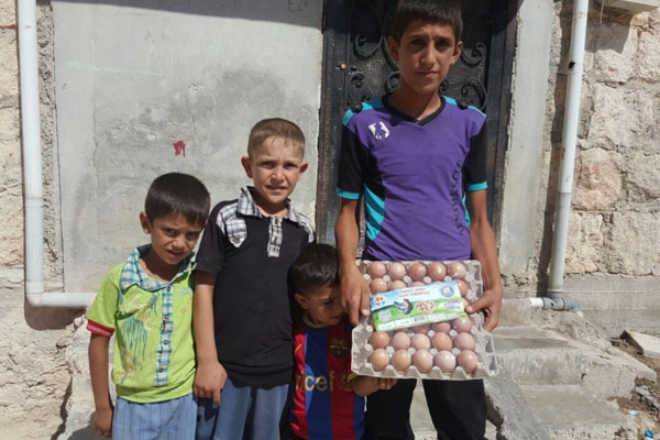 Cerablus’a 125 bin yumurta gönderildi