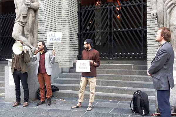 Norveç'te 'özgür Keşmir' gösterisi!