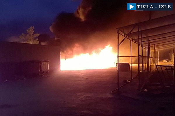 Yunanistan'da mülteci kampında yangın