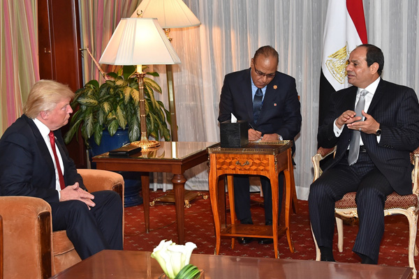 Trump, Sisi ile görüştü