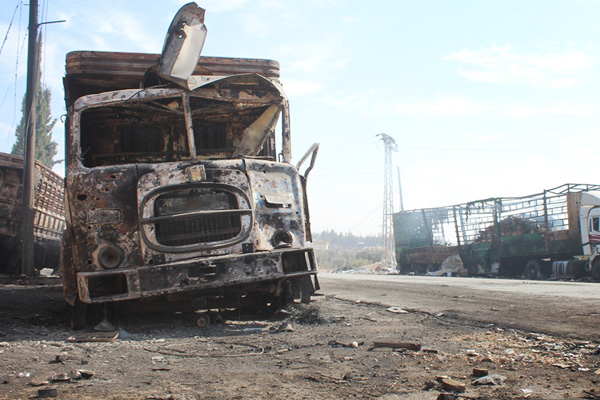 Rusya: Yardım tırlarını Esed ve Rusya vurmadı