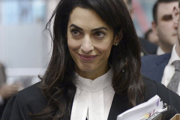 Amal Clooney'den Esed açıklaması