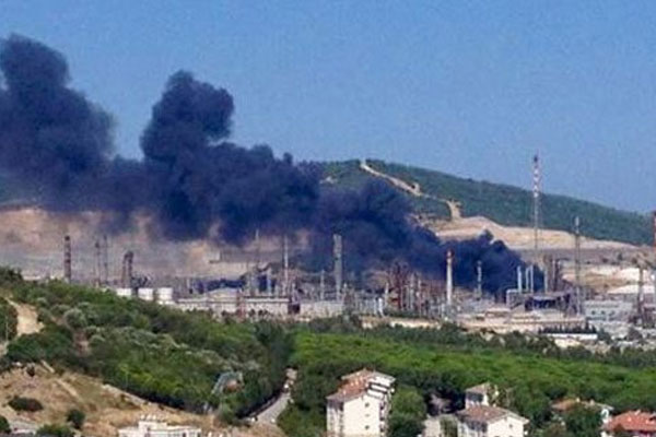 TÜPRAŞ'ta korkutan yangın
