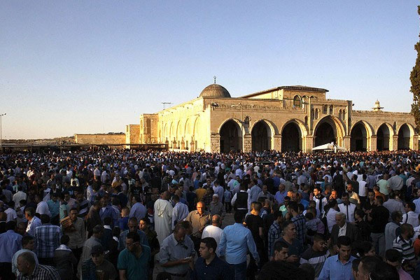 Mescid-i Aksa'da bayram coşkusu