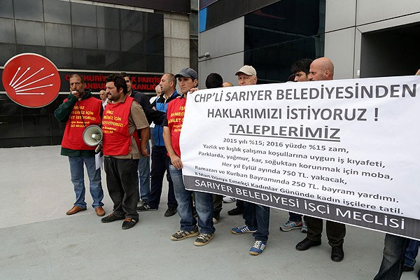 CHP İl Başkanlığı önünde açlık grevi