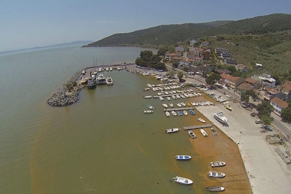Marmara'nın kirliliği havadan görüntülendi