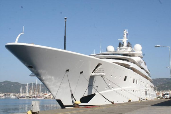 Dünyanın beşinci büyük yatı Marmaris’te