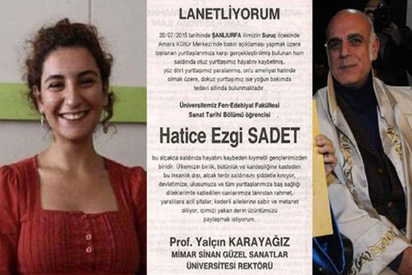 Rektörden öğrencisi için başsağlığı mesajı