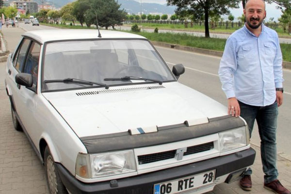 'RTE' plakalı Şahin'e 50 bin lira