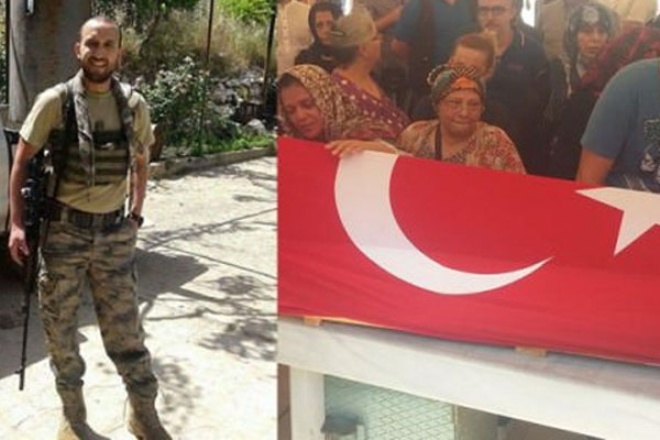 Suriye'de ölen ülkücüyü MHP'liler uğurladı