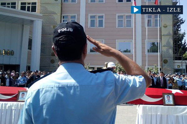 Şanlıurfa'da katledilen polislere veda