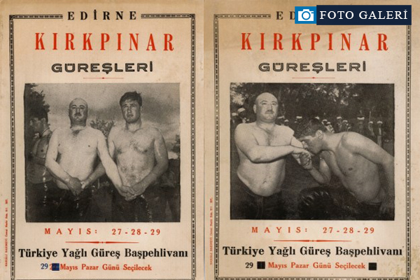 Kırkpınar Güreşleri'nin eski afişleri
